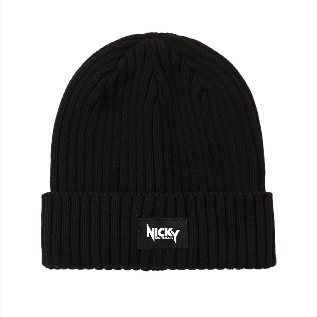 Ribbed Beanie - Black